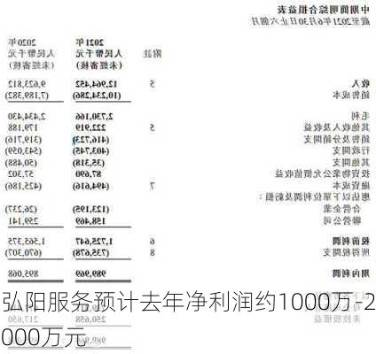 弘阳服务预计去年净利润约1000万-2000万元