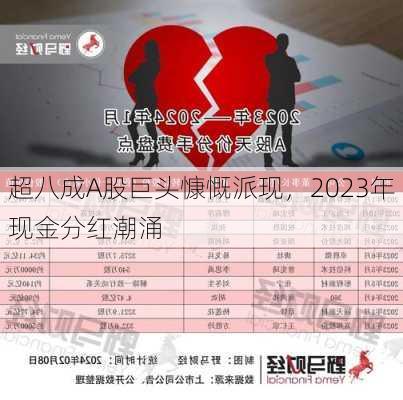 超八成A股巨头慷慨派现，2023年现金分红潮涌