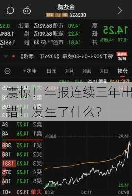 震惊！年报连续三年出错！发生了什么？