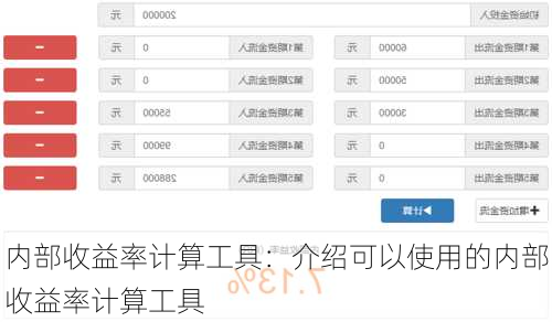 内部收益率计算工具：介绍可以使用的内部收益率计算工具