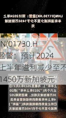 LHN(01730.HK)盈警：预计2024年上半年溢利减少至不少于1450万新加坡元