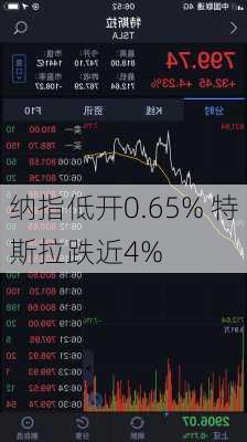 纳指低开0.65% 特斯拉跌近4%