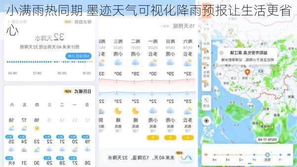 小满雨热同期 墨迹天气可视化降雨预报让生活更省心