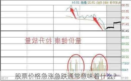 股票价格急涨急跌通常意味着什么？