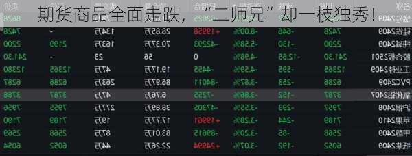 期货商品全面走跌，“二师兄”却一枝独秀！
