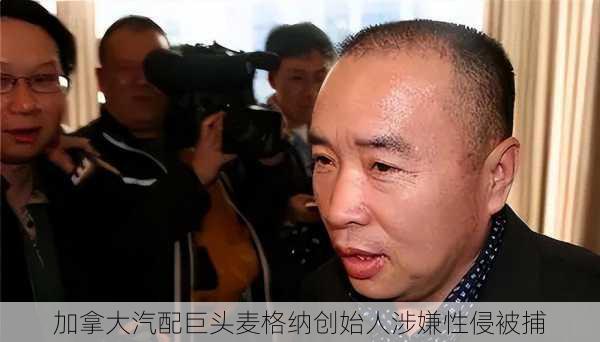 加拿大汽配巨头麦格纳创始人涉嫌性侵被捕