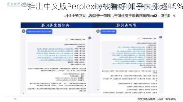 推出中文版Perplexity被看好 知乎大涨超15%