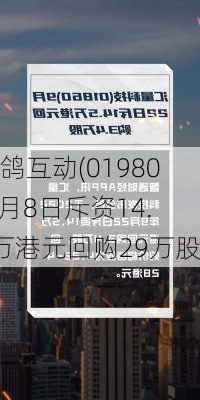 天鸽互动(01980)7月8日斥资14.5万港元回购29万股