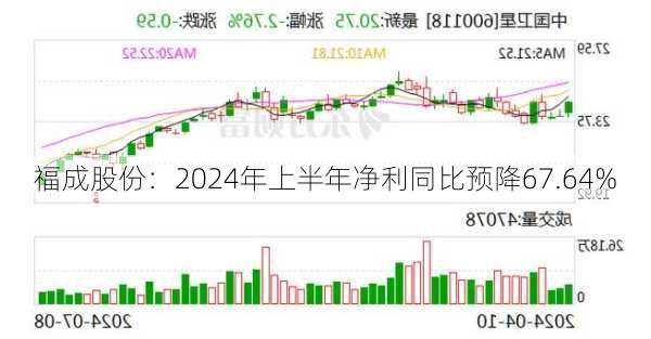 福成股份：2024年上半年净利同比预降67.64%