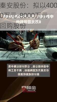 秦安股份：拟以4000万元-8000万元回购股份