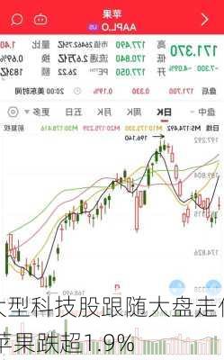 大型科技股跟随大盘走低 苹果跌超1.9%