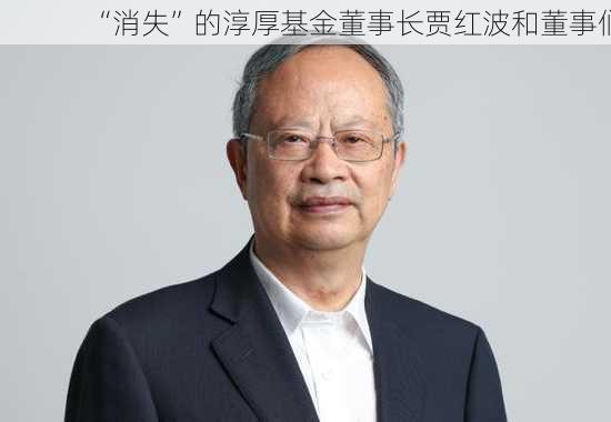 “消失”的淳厚基金董事长贾红波和董事们