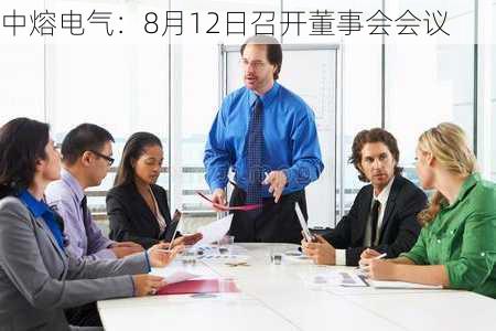 中熔电气：8月12日召开董事会会议