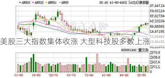 美股三大指数集体收涨 大型科技股多数上涨