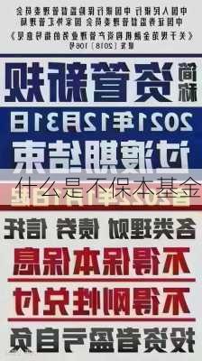 什么是不保本基金