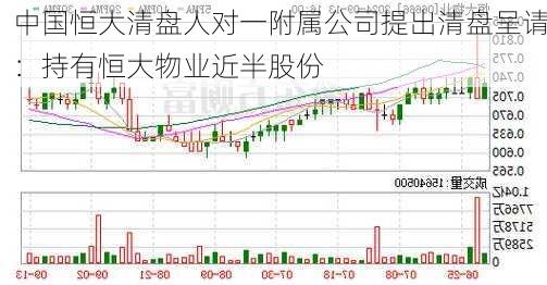 中国恒大清盘人对一附属公司提出清盘呈请：持有恒大物业近半股份