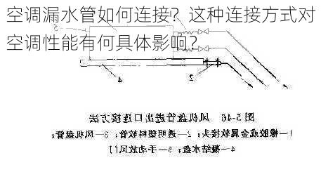 空调漏水管如何连接？这种连接方式对空调性能有何具体影响？