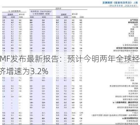 IMF发布最新报告：预计今明两年全球经济增速为3.2%