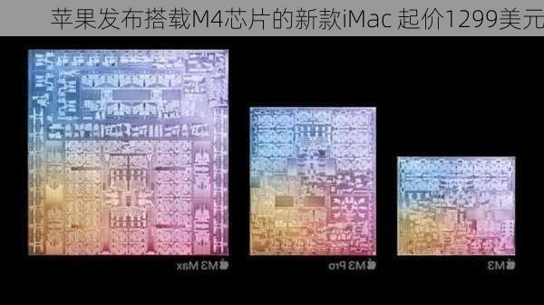 苹果发布搭载M4芯片的新款iMac 起价1299美元