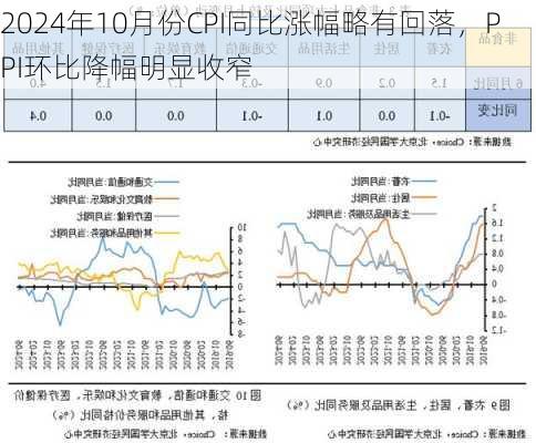 2024年10月份CPI同比涨幅略有回落，PPI环比降幅明显收窄