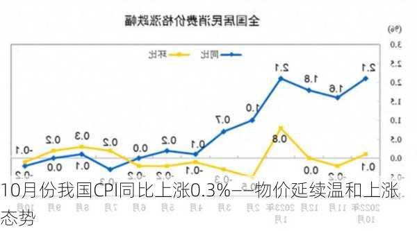 10月份我国CPI同比上涨0.3%——物价延续温和上涨态势